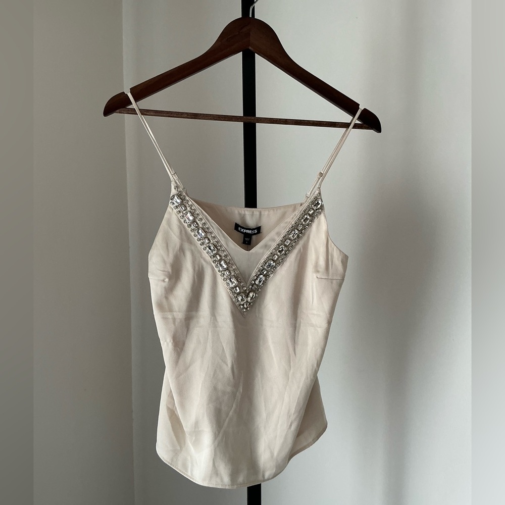 🆕 Express | Satin Embellished Cami Blouse